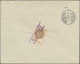Liechtenstein: 1928, 30 Rp. Reg.jubiläum Mit 10 Rp. ZuF Auf R-Brief Von Triesen - Lettres & Documents
