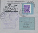 Liechtenstein: 1937, 10 Rp. Flugpost Adler Auf Kleinem Briefchen Mit 1. Brieftau - Brieven En Documenten