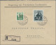 Liechtenstein - Dienstmarken: 1935/1936, 5 Verschiedene R-Briefe Der Regierung M - Official