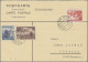 Liechtenstein - Besonderheiten: 1939, 4 Antwortkarten Mit Verschiedenen MiF Slow - Otros