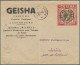 Luxembourg: 1931 Advertising Envelope For "Geisha Parfumes" Franked By 1927 75c. - Andere & Zonder Classificatie