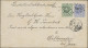 Netherlands: 1888, 5 C William III Blue Postal Stationery Envelope, With 20 C Gr - Covers & Documents