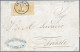 Österreich: 1850, 1 Kr. Gelbocker, Waagerechtes Paar, Doppelseitiger Druck, Alls - Briefe U. Dokumente