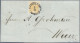Österreich: 1850, 1 Kr. Orange, Type III, Breitrandiges Kabinettstück, Als Einze - Covers & Documents