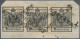 Österreich: 1850, 2 Kreuzer Schwarz, Handpapier Type Ia, Waagerechter Dreierstre - Covers & Documents