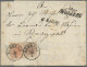 Österreich: 1852, 3 Kr Rot Und 6 Kr Braun, Je Engvoll- Bis Vollrandig, Auf Kompl - Cartas & Documentos