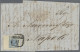 Österreich: 1850, 9 Kr. (1854 Triest - Padova - Rome - Naples) In Austria And Th - Storia Postale