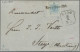 Österreich: 1850, 9 Kr. Hellblau, Handpapier, Type I, Mit Interessantem Plattenf - Cartas & Documentos