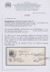 Österreich: 1850/1854, 2 Kreuzer Schwarz, Maschinenepapier, Type III B, Mit Link - Lettres & Documents