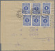 Österreich - Portomarken: 1916, 1 Kr. Dunkelgraublau, Mehrfachfrankatur Von Sech - Portomarken