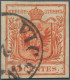 Österreich - Lombardei Und Venetien: 1853, VERONESER POSTFÄLSCHUNG, 15 C. Rot, K - Lombardo-Vénétie