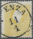 Österreich - Lombardei Und Venetien: 1858, 2 So. Gelb, Type I, K 1 VICENZA, Prac - Lombardo-Vénétie