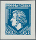 Poland: 1927, 40gr. Frederic Chopin, Imperforate Proof In Ultramarine On Gummed - Autres & Non Classés