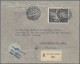 Delcampe - Vatican City: 1948, Airmails 250l. Black, Three Registered Airmail Covers Bearin - Briefe U. Dokumente