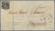 Bayern - Marken Und Briefe: 1849, 1 Kr Schwarz, Platte 1, Allseits Breitrandiges - Autres & Non Classés