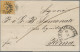 Bayern - Marken Und Briefe: 1850, 18 Kr. Gelborange, Oben Randlinienschnitt, Dre - Andere & Zonder Classificatie