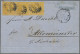 Bayern - Marken Und Briefe: 1862, 1 Kr. Orangegelb, Type I, Waagerechter Dreiers - Andere & Zonder Classificatie