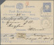 Bayern - Ganzsachen: 1891, Postanweisung 20 Pfg. Blau über 35 Mark Gebraucht Ab - Sonstige & Ohne Zuordnung