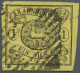 Braunschweig - Marken Und Briefe: 1861: 1 Sgr Auf Gelb Mit Allseits Vollständige - Brunswick