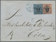 Hannover - Marken Und Briefe: 1851/1855, 1/15 Th Schwarz Auf Graublau Zusammen M - Hanovre