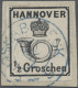 Hannover - Marken Und Briefe: 1864, 1/2 Gr. Schwarz, Weißer Gummi, Tadelloses Pr - Hannover