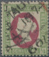 Helgoland - Marken Und Briefe: 1873, ¼ S "Fehldruck" Mit Rahmen Grün/Medaillon K - Héligoland