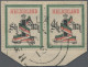 Helgoland - Marken Und Briefe: 1879, 1 Sh/1 M Grün/schwarz/rosa Im Waagerechten - Helgoland