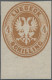 Lübeck - Marken Und Briefe: 1872, 4 S Dunklelbraunocker, Geschnittener Neudruck - Lubeck