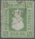 Mecklenburg-Strelitz - Marken Und Briefe: 1864, 1/3 Sgr. Olivgrün, Winzige Sandk - Mecklenburg-Strelitz