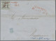 Thurn & Taxis - Ortsstempel: 1854, Freimarke ½ Silb.Gr. Mit Rotem Zweizeiler "SC - Other & Unclassified