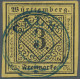 Württemberg - Marken Und Briefe: 1851, 3 Kr. Schwarz Auf Dunkelgelb, Zwei Exempl - Sonstige & Ohne Zuordnung
