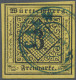 Württemberg - Marken Und Briefe: 1851, 3 Kr. Schwarz Auf Dunkelgelb, Zwei Exempl - Other & Unclassified