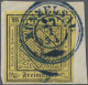 Württemberg - Marken Und Briefe: 1851, 3 Kr. Schwarz Auf Dunkelgelb, Type III, B - Otros & Sin Clasificación