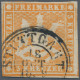 Württemberg - Marken Und Briefe: 1857, 3 Kr. Gelblichorange, Ohne Seidenfaden, M - Other & Unclassified