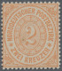 Norddeutscher Bund - Marken Und Briefe: 1869, 2 Kr Hellorange, Sehr Gut Gezähnte - Andere & Zonder Classificatie