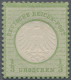 Deutsches Reich - Brustschild: 1872, Kleiner Schild ⅓ Gr Gelblichgrün, Ungebrauc - Unused Stamps