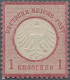 Deutsches Reich - Brustschild: 1872, Kleiner Schild 1 Gr. Karmin, Farbfrisches E - Unused Stamps
