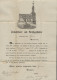 Deutsches Reich - Brustschild: 1872, Tadellos Erhaltener Taufpaten-Zierbrief Aus - Lettres & Documents