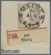 Deutsches Reich - Brustschild: 1872, 18 Kr Ockerbraun, Kleiner Schild, übergehen - Autres & Non Classés