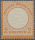 Deutsches Reich - Brustschild: 1872, 2 Kr Orange, Farbfrisches, Gut Gezähntes Un - Ongebruikt