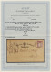 Deutsches Reich - Brustschild: 1874, 1/4 Gr. Grauviolett Gr.Schild Als Portogere - Brieven En Documenten