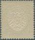 Deutsches Reich - Brustschild: 1872, Großer Schild ⅓ Gr. Dunkelgrün, Farbtiefes - Ongebruikt