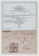 Deutsches Reich - Brustschild: 1874, 1 Gr. Karmin Gr.Schild Im 4er-Block Auf Por - Briefe U. Dokumente