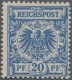 Deutsches Reich - Krone / Adler: 1891, 20 Pf Krone/Adler (mittel)blau, Farbfrisc - Unused Stamps