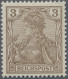 Deutsches Reich - Germania: 1900, 3 Pf Germania Reichspost Dunkelorangebraun, Po - Neufs