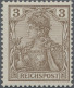 Deutsches Reich - Germania: 1900, 3 Pf Germania Reichspost Dunkelorangebraun, Po - Neufs