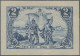 Deutsches Reich - Germania: 1900, Nord Und Süd, 2 M. Schwärzl'blau, UNGEZÄHNT, L - Unused Stamps