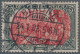 Deutsches Reich - Germania: 1902 5 M. Grünschwarz/dunkelkarmin (UV: Gelblichrot) - Used Stamps