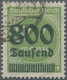 Deutsches Reich - Inflation: 1923, 800 Tsd Auf 500 Mark Gelbgrün, Farbfrisches U - Oblitérés