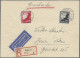 Delcampe - Deutsches Reich - 3. Reich: 1934 Flugpost, Kompletter Satz Mit WAAGERECHTER GUMM - Lettres & Documents